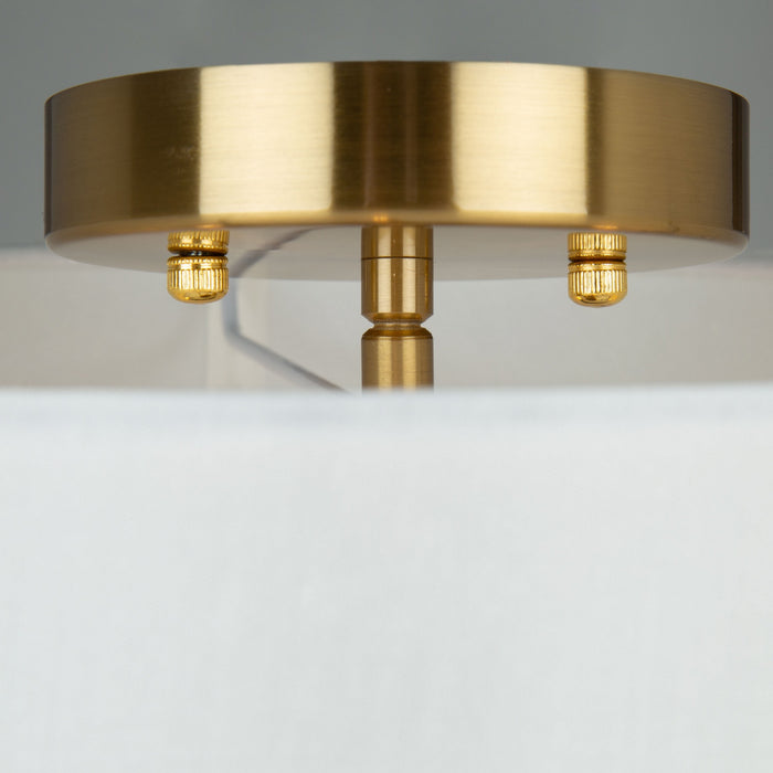 Artcraft - SC13334BG - Three Light Semi-Flush Mount - Rhythm - Brushed Gold