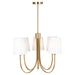 Artcraft - SC13335BG - Five Light Chandelier - Rhythm - Brushed Gold