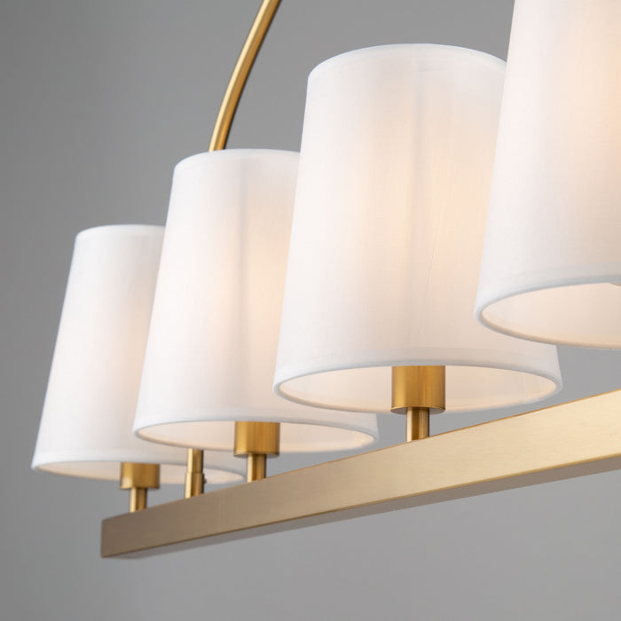 Artcraft - SC13336BG - Five Light Island Pendant - Rhythm - Brushed Gold