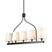 Artcraft - SC13336BK - Five Light Island Pendant - Rhythm - Black