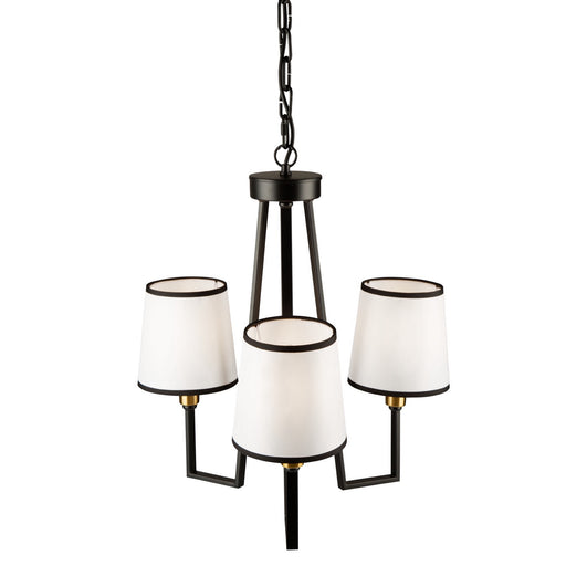 Artcraft - SC13343BK - Three Light Chandelier - Coco - Gold, Black