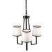 Artcraft - SC13343BK - Three Light Chandelier - Coco - Gold, Black