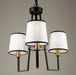 Artcraft - SC13343BK - Three Light Chandelier - Coco - Gold, Black