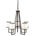 Artcraft - SC13345BK - Five Light Chandelier - Coco - Gold, Black