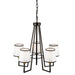 Artcraft - SC13345BK - Five Light Chandelier - Coco - Gold, Black