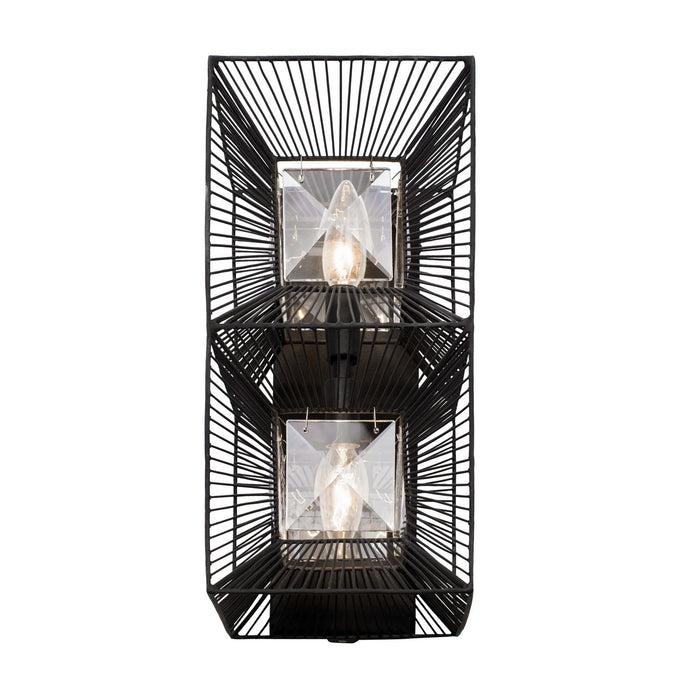 Varaluz - 366W02CB - Two Light Wall Sconce - Arcade - Carbon