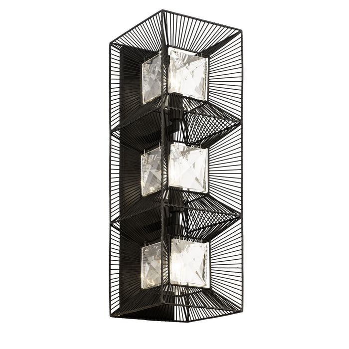 Varaluz - 366W03CB - Three Light Wall Sconce - Arcade - Carbon