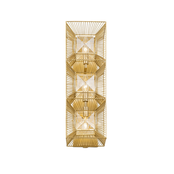 Varaluz - 366W03FG - Three Light Wall Sconce - Arcade - French Gold