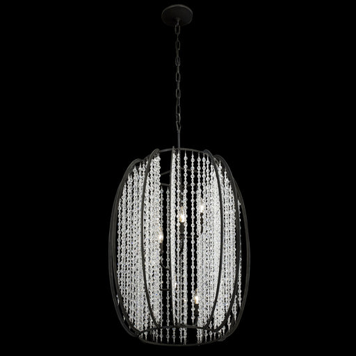 Varaluz - 367F06CB - Six Light Foyer Pendant - Caesar - Carbon