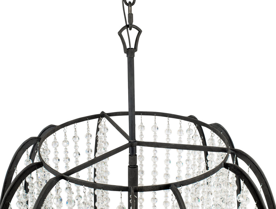 Varaluz - 367F06CB - Six Light Foyer Pendant - Caesar - Carbon