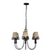 Varaluz - 362C06BL - Six Light Chandelier - Cayman - Black