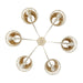 Varaluz - 362C06CW - Six Light Chandelier - Cayman - Country White