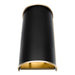 Varaluz - 364W02MBFG - Two Light Wall Sconce - Coco - Matte Black/French Gold