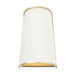 Varaluz - 364W02MWFG - Two Light Wall Sconce - Coco - Matte White/French Gold