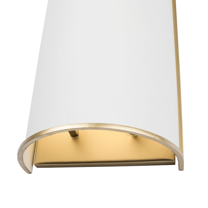 Varaluz - 364W02MWFG - Two Light Wall Sconce - Coco - Matte White/French Gold