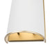 Varaluz - 364W02MWFG - Two Light Wall Sconce - Coco - Matte White/French Gold