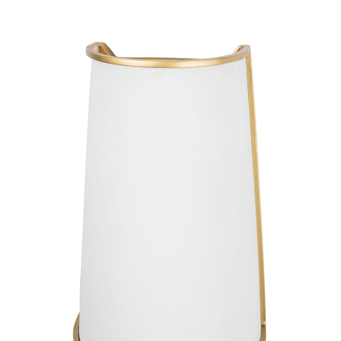 Varaluz - 364W02MWFG - Two Light Wall Sconce - Coco - Matte White/French Gold