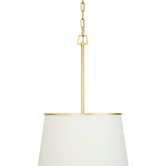 Varaluz - 364F09MWFG - Nine Light Foyer Pendant - Coco - Matte White/French Gold