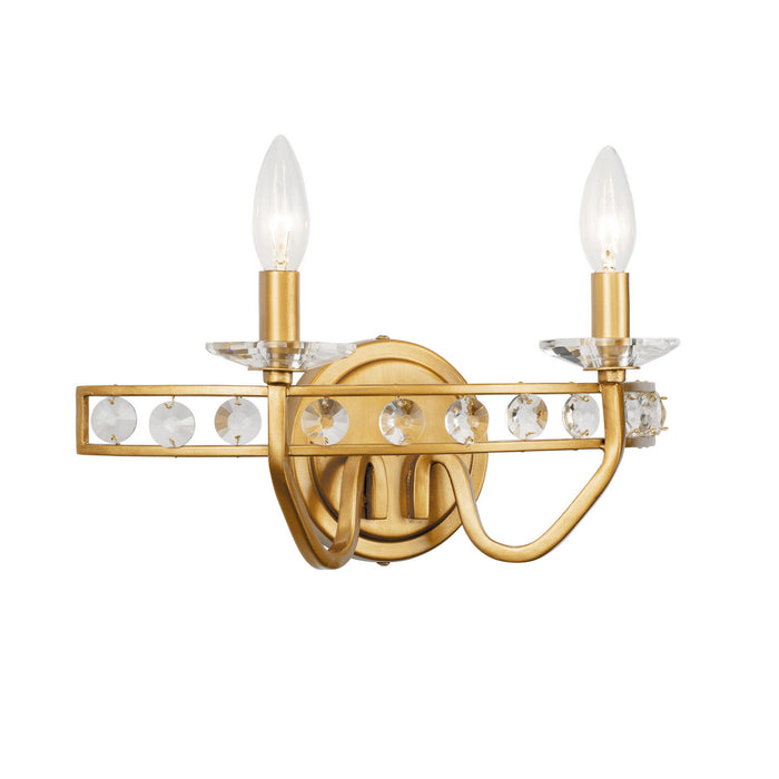 Varaluz - 363B02AG - Two Light Bath - Monroe - Antique Gold