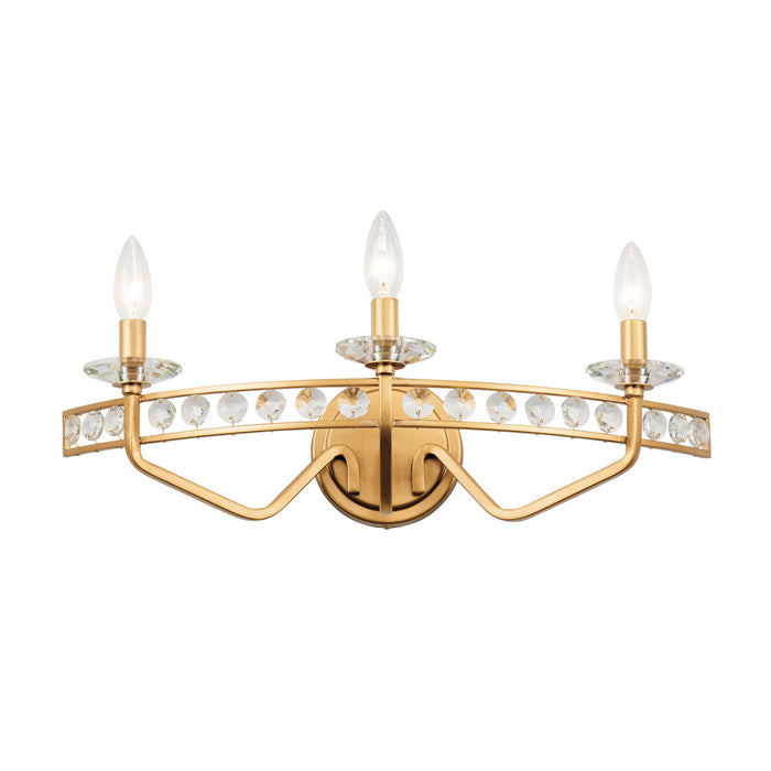 Varaluz - 363B03AG - Three Light Bath - Monroe - Antique Gold