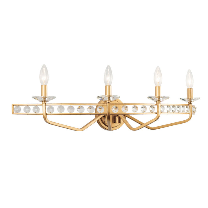 Varaluz - 363B04AG - Four Light Bath - Monroe - Antique Gold