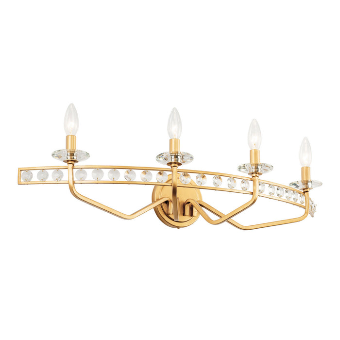 Varaluz - 363B04AG - Four Light Bath - Monroe - Antique Gold