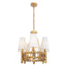 Varaluz - 360N08FG - Eight Light Linear Pendant - Nevis - French Gold