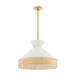 Arteriors - 41066 - One Light Pendant - Malena - White