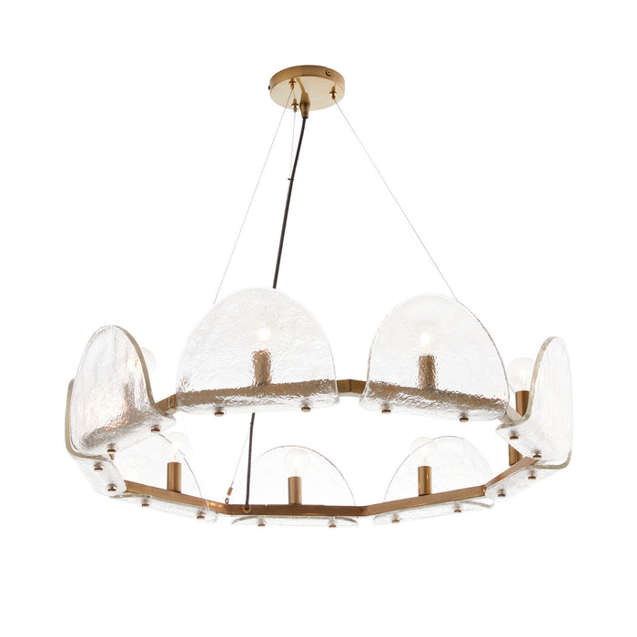 Arteriors - 84065 - Nine Light Chandelier - Mendez - Smoke Luster