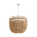 Arteriors - 85025 - Six Light Chandelier - Nina - Natural