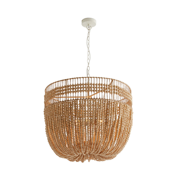 Arteriors - 85025 - Six Light Chandelier - Nina - Natural