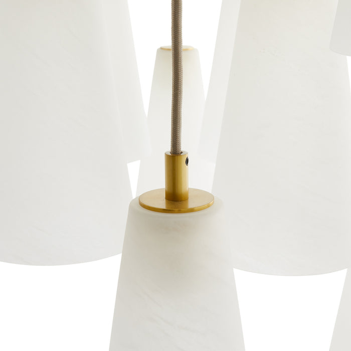 Arteriors - 89472 - 18 Light Chandelier - Mika - Opal Swirl