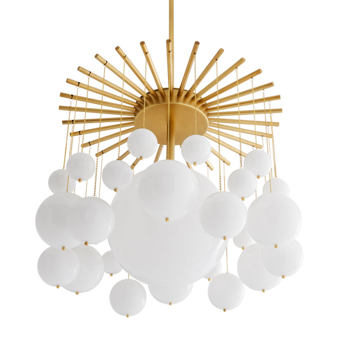 Arteriors - 89493 - One Light Chandelier - Mira - Antique Brass