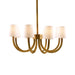 Arteriors - DJ42000 - Eight Light Chandelier - Gaetano - Vintage Brass