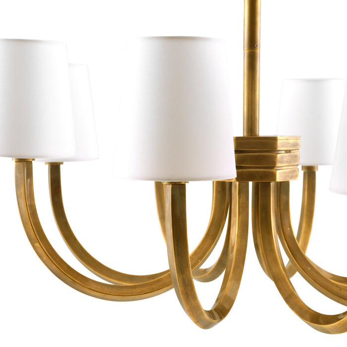 Arteriors - DJ42000 - Eight Light Chandelier - Gaetano - Vintage Brass