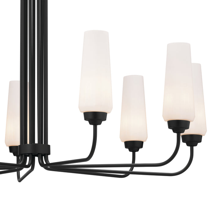 Kichler - 52481BK - Nine Light Chandelier - Truby - Black