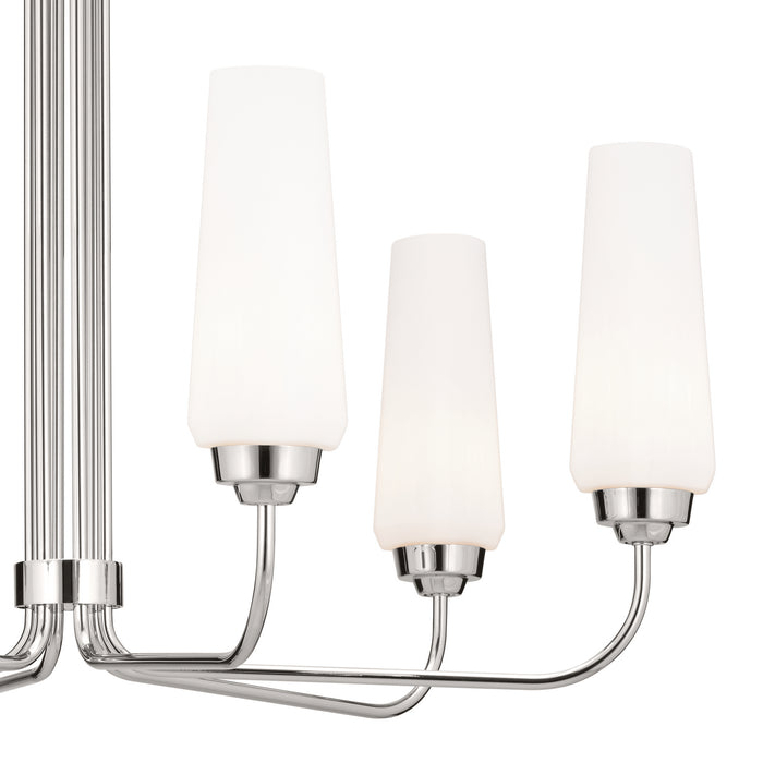 Kichler - 52480PN - Six Light Chandelier - Truby - Polished Nickel