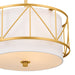 Kichler - 52074CLG - Three Light Pendant/Semi Flush - Birkleigh - Classic Gold