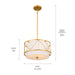 Kichler - 52074CLG - Three Light Pendant/Semi Flush - Birkleigh - Classic Gold