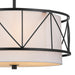 Kichler - 52075BK - Three Light Pendant/Semi Flush - Birkleigh - Black