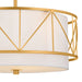 Kichler - 52075CLG - Three Light Pendant/Semi Flush - Birkleigh - Classic Gold