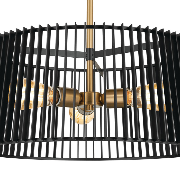 Kichler - 44171BK - Three Light Pendant - Linara - Black