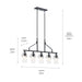 Kichler - 52379BK - Five Light Linear Chandelier - Everett - Black