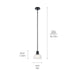 Kichler - 52405BK - One Light Mini Pendant - Eastmont - Black