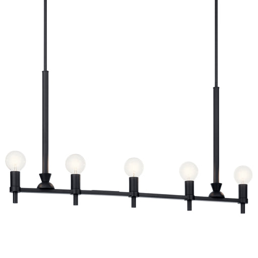 Kichler - 52425BK - Five Light Linear Chandelier - Torvee - Black