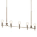 Kichler - 52425PN - Five Light Linear Chandelier - Torvee - Nickel Textured