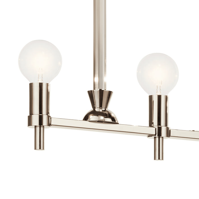 Kichler - 52425PN - Five Light Linear Chandelier - Torvee - Nickel Textured