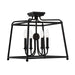 Crystorama - 2243-BF - Four Light Semi Flush Mount - Sylvan - Black Forged