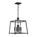 Crystorama - 2245-BF - Four Light Chandelier - Sylvan - Black Forged