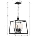 Crystorama - 2245-BF - Four Light Chandelier - Sylvan - Black Forged